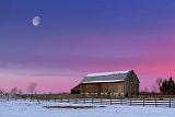 Moon & Barn At Sunrise_03867-8